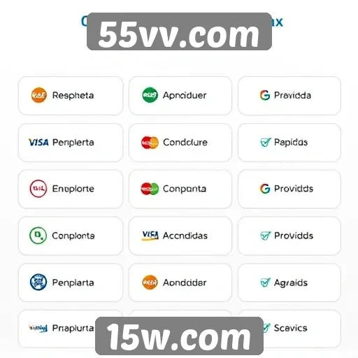 Métodos de pagamento disponíveis no 55vv.com
