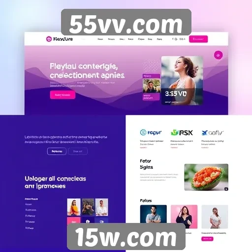 Características do design do site 55vv.com