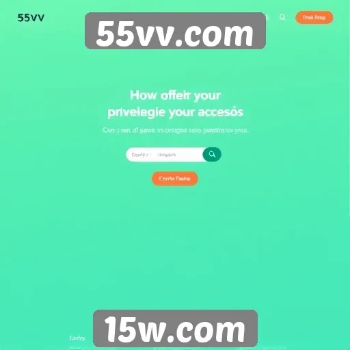 Interface do usuário e navegabilidade do 55vv.com